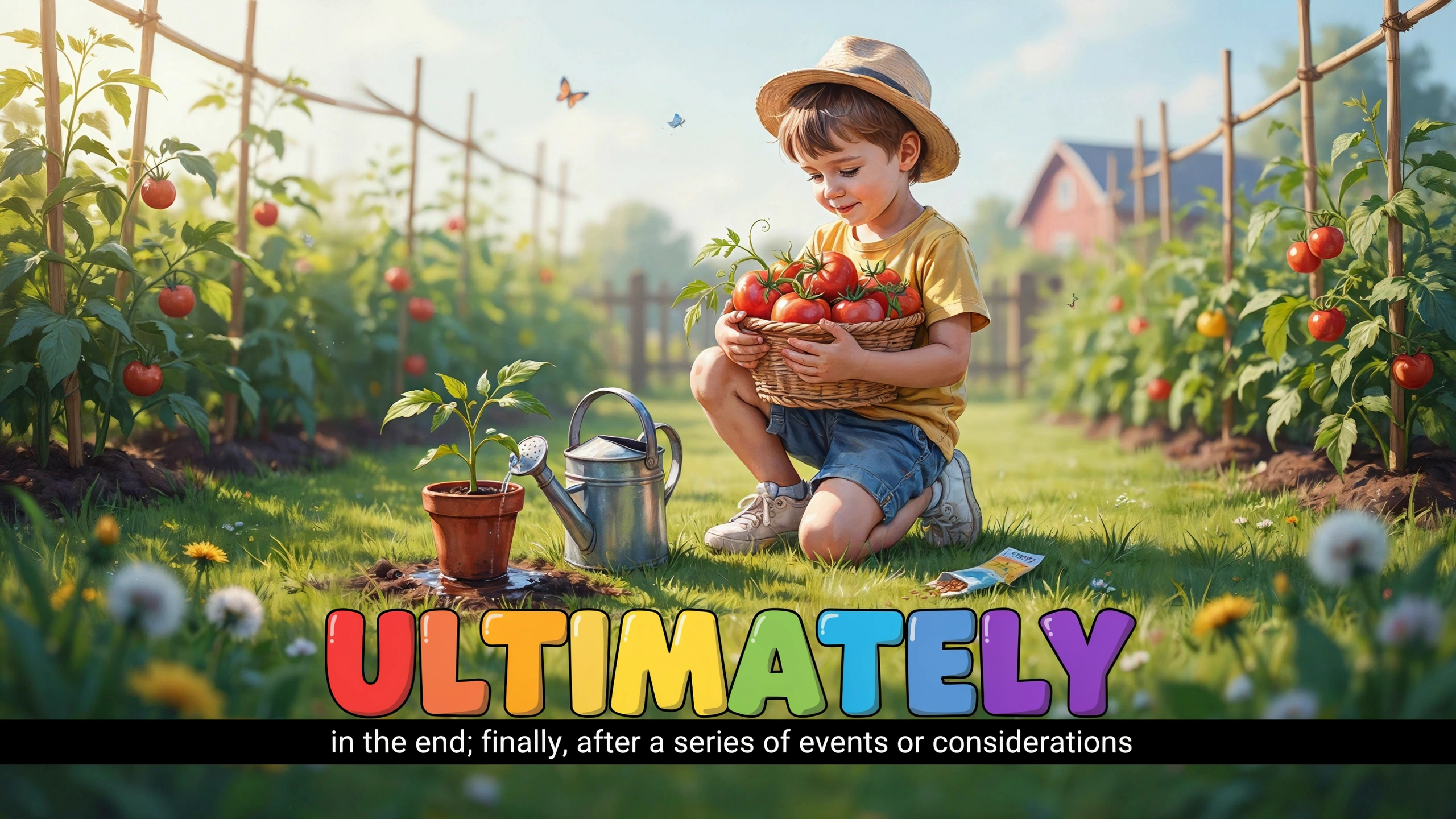 English Illustration for ultimately